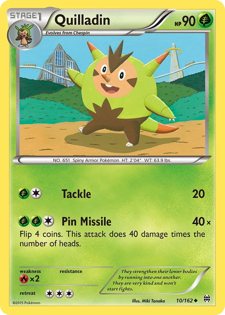 Quilladin — XY - BREAKthrough — Pokémon