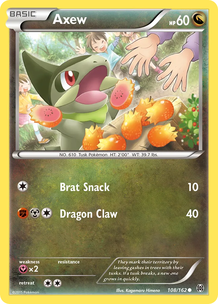Axew — XY - BREAKthrough — Pokémon