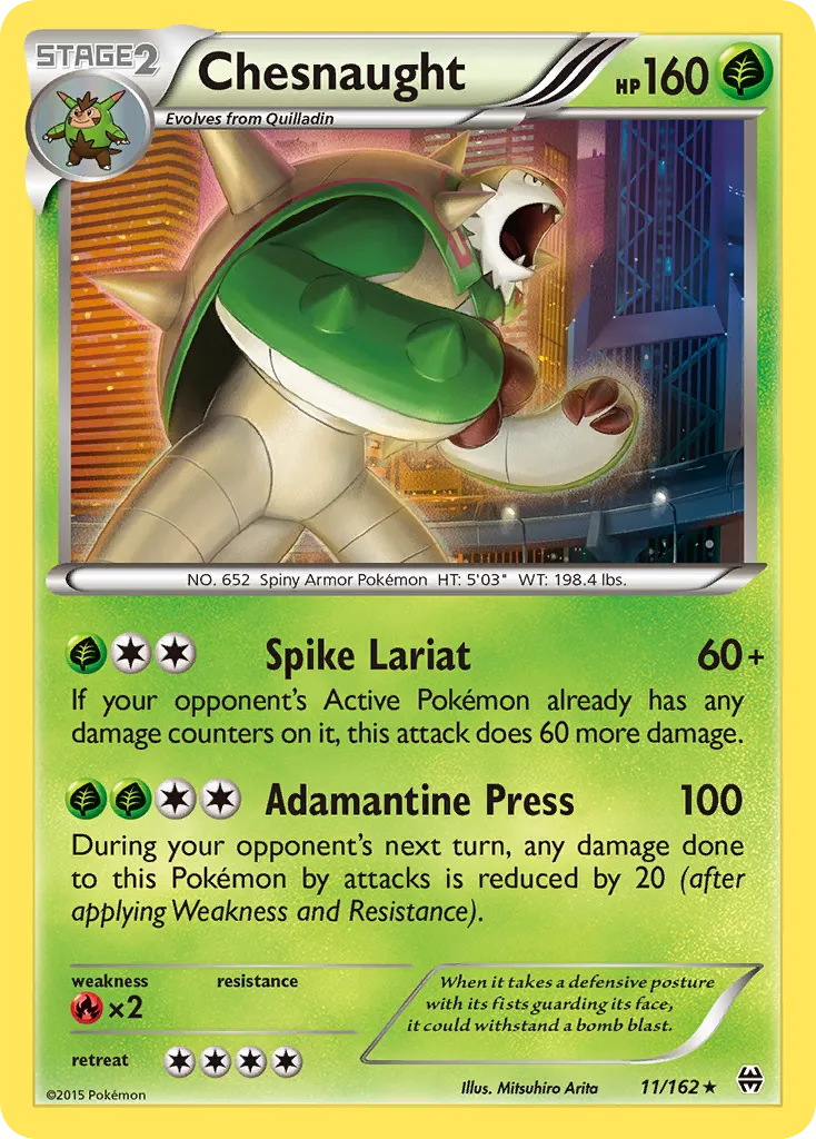 Chesnaught — XY - BREAKthrough — Pokémon