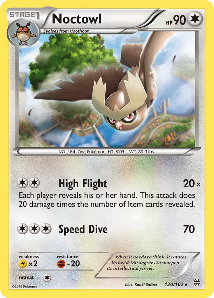 Noctowl — XY - BREAKthrough — Pokémon