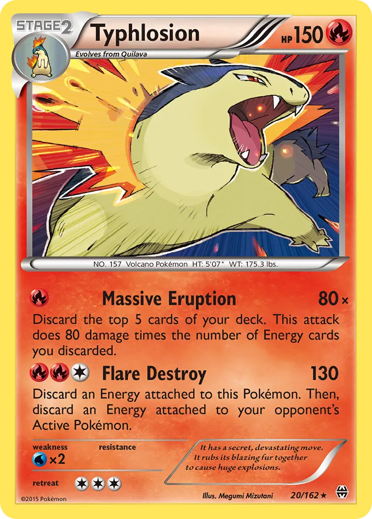 Typhlosion — XY - BREAKthrough — Pokémon