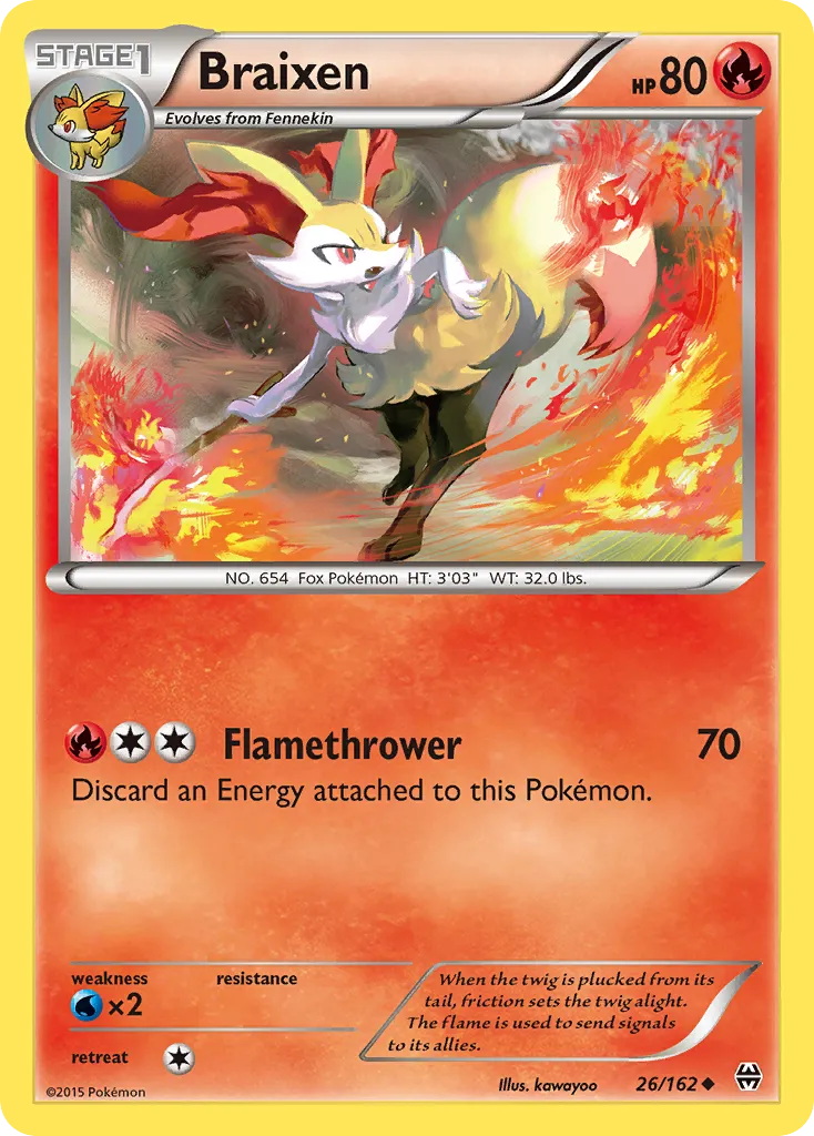 Braixen — XY - BREAKthrough — Pokémon
