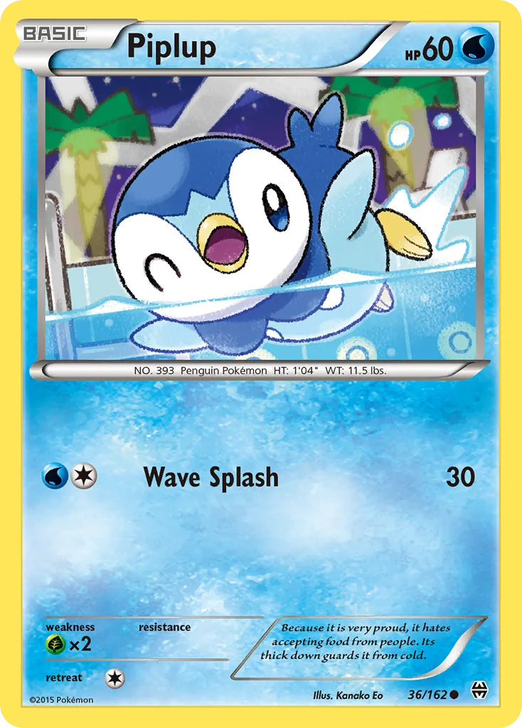 Piplup — XY - BREAKthrough — Pokémon