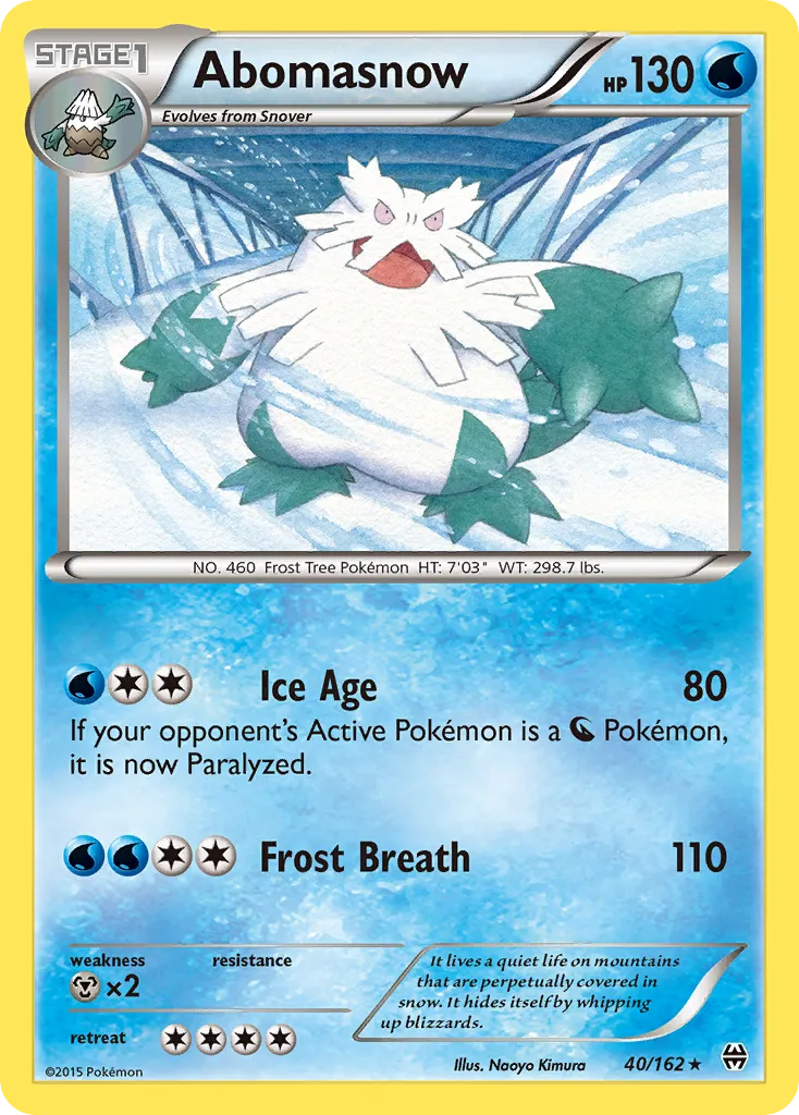 Abomasnow — XY - BREAKthrough — Pokémon