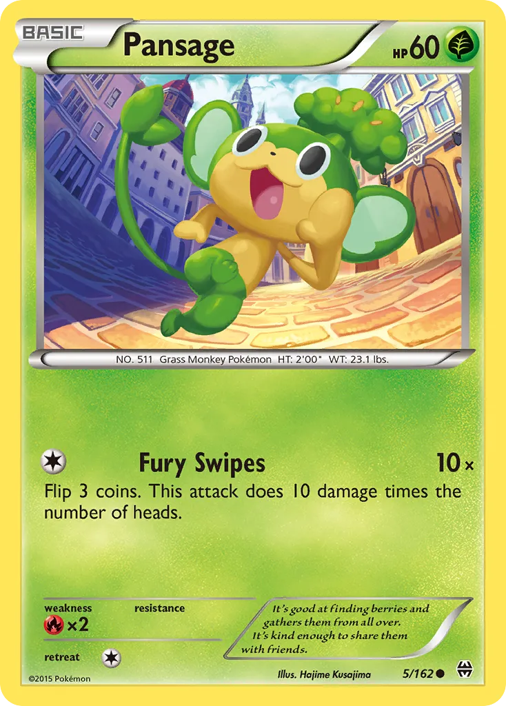 Pansage — XY - BREAKthrough — Pokemon