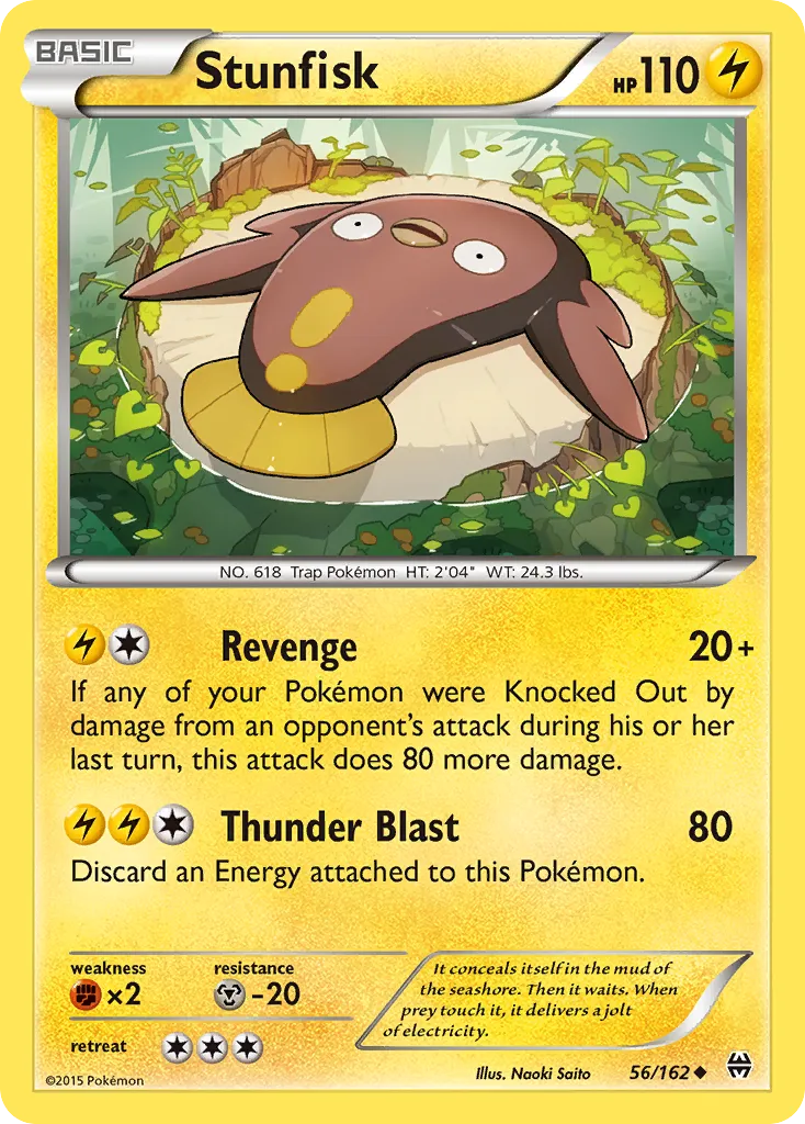 Stunfisk — XY - BREAKthrough — Pokémon