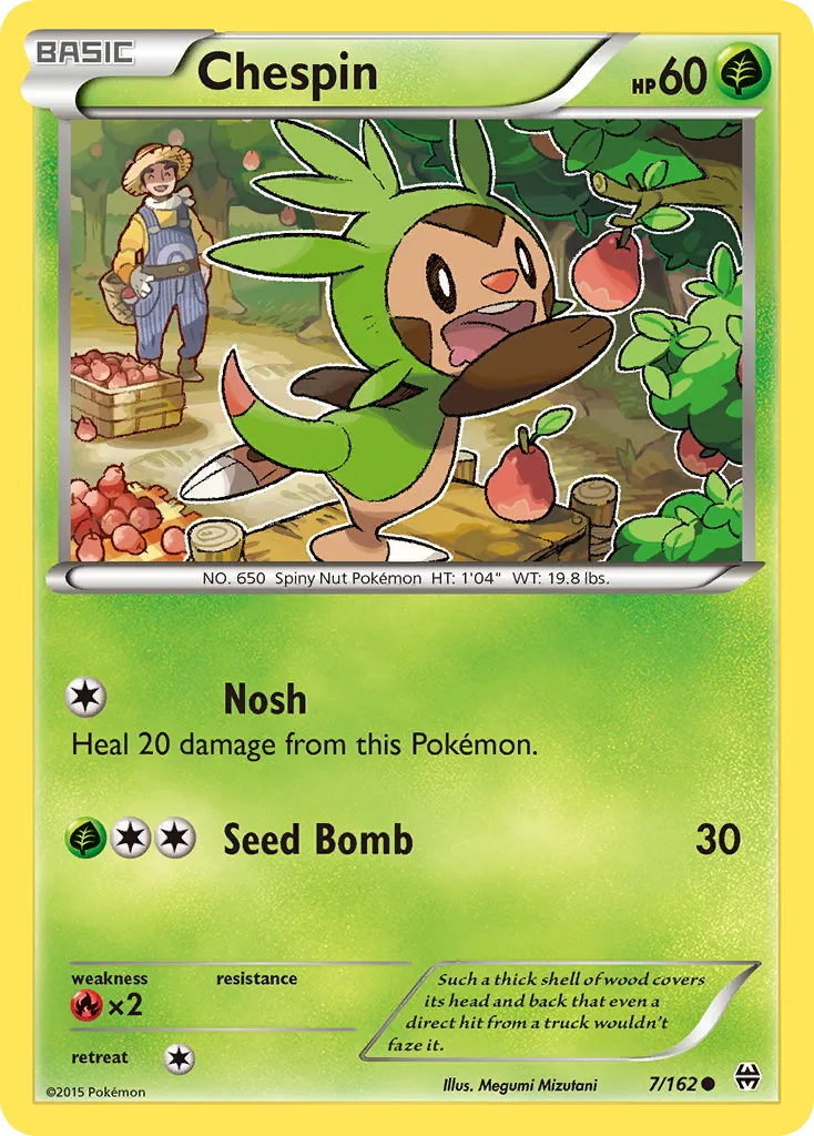 Chespin — XY - BREAKthrough — Pokémon