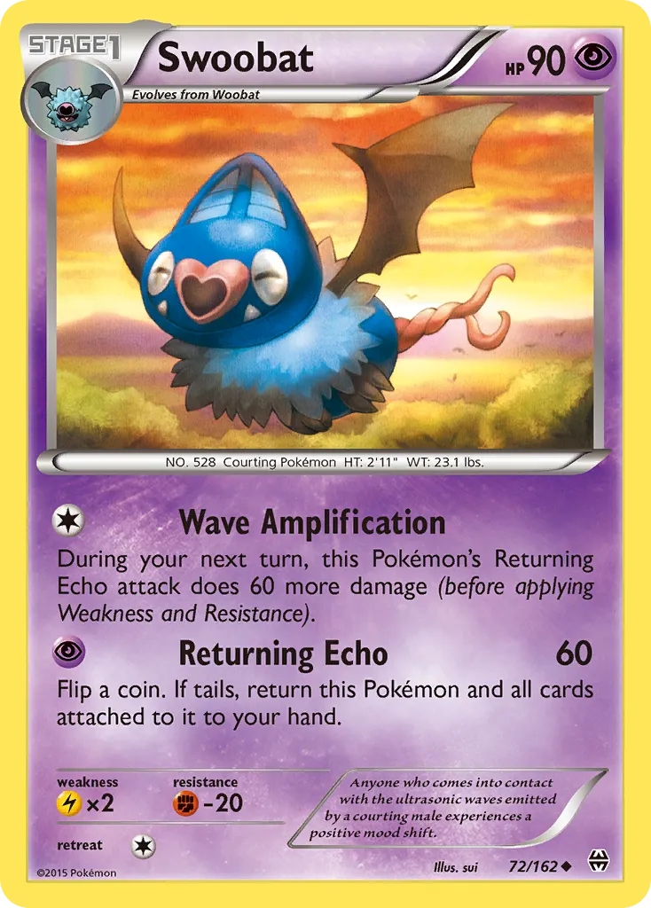 Swoobat — XY - BREAKthrough — Pokémon