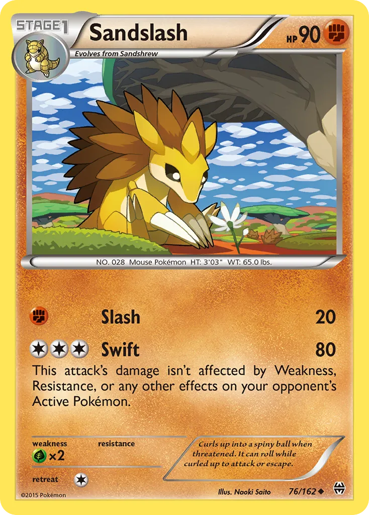 Sandslash — XY - BREAKthrough — Pokémon