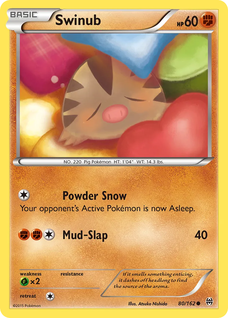Swinub — XY - BREAKthrough — Pokémon