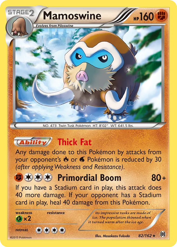 Mamoswine — XY - BREAKthrough — Pokémon
