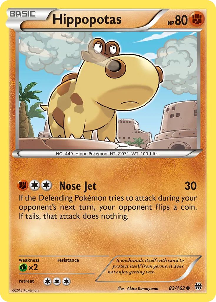 Hippopotas — XY - BREAKthrough — Pokémon
