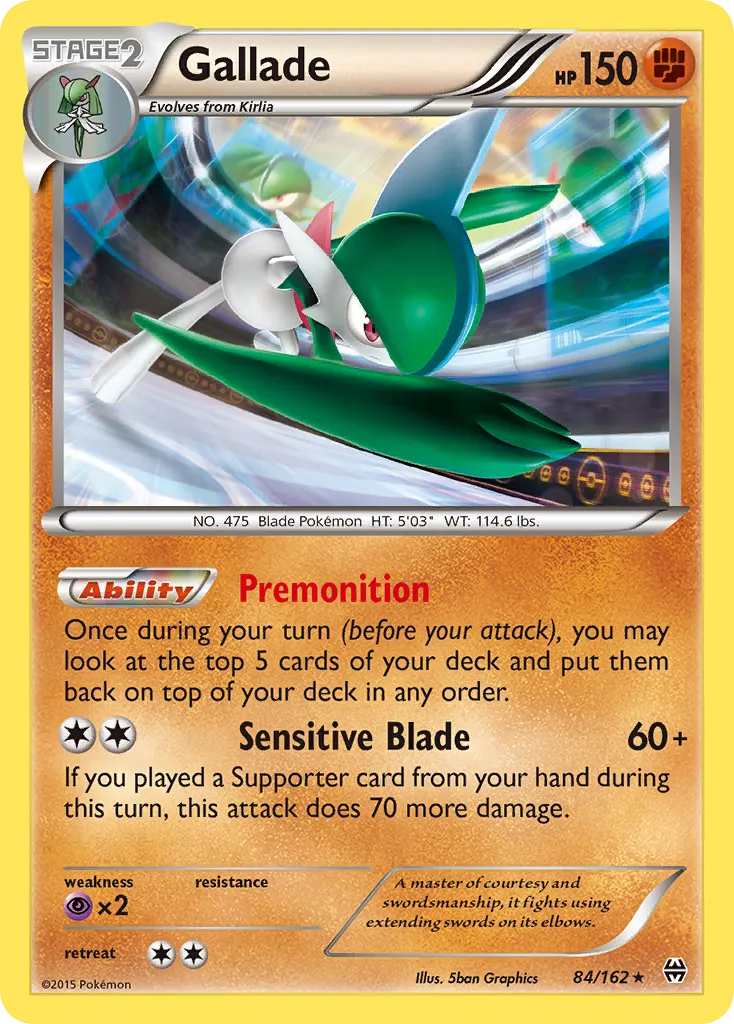 Gallade — XY - BREAKthrough — Pokémon