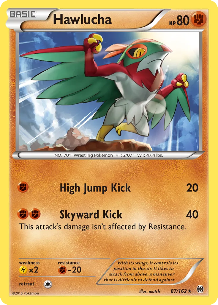Hawlucha — XY - BREAKthrough — Pokémon