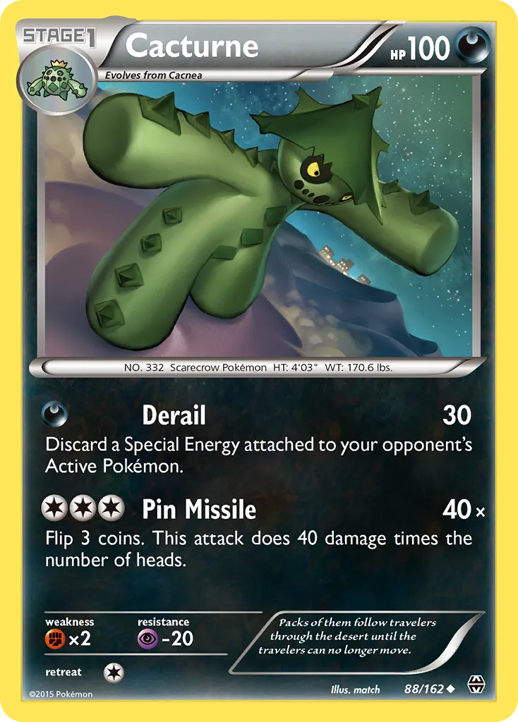 Cacturne — XY - BREAKthrough — Pokemon
