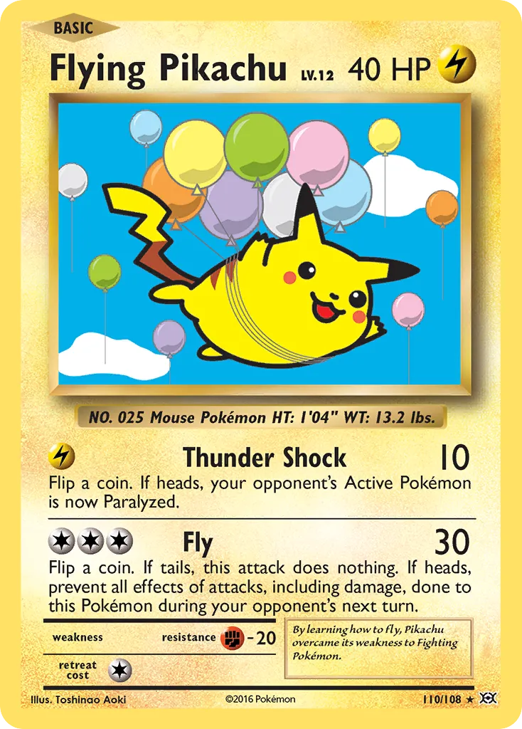 Flying Pikachu — XY - Evolutions — Pokémon