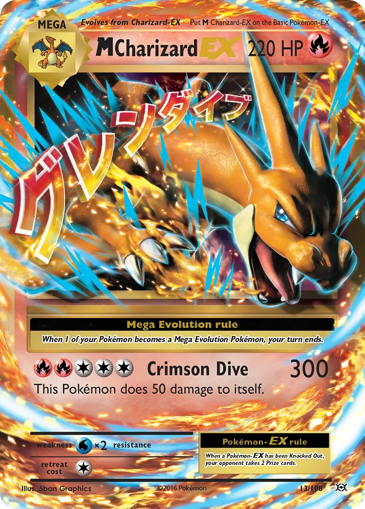 M Charizard EX — XY - Evolutions — Pokemon