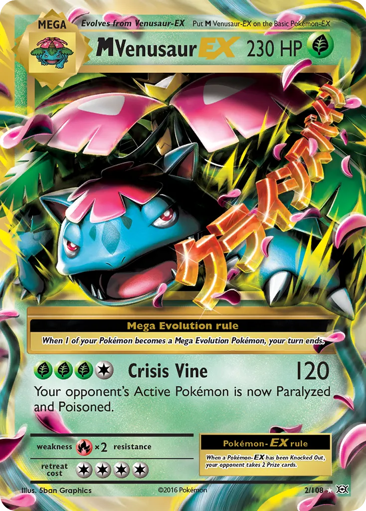 M Venusaur EX — XY - Evolutions — Pokemon