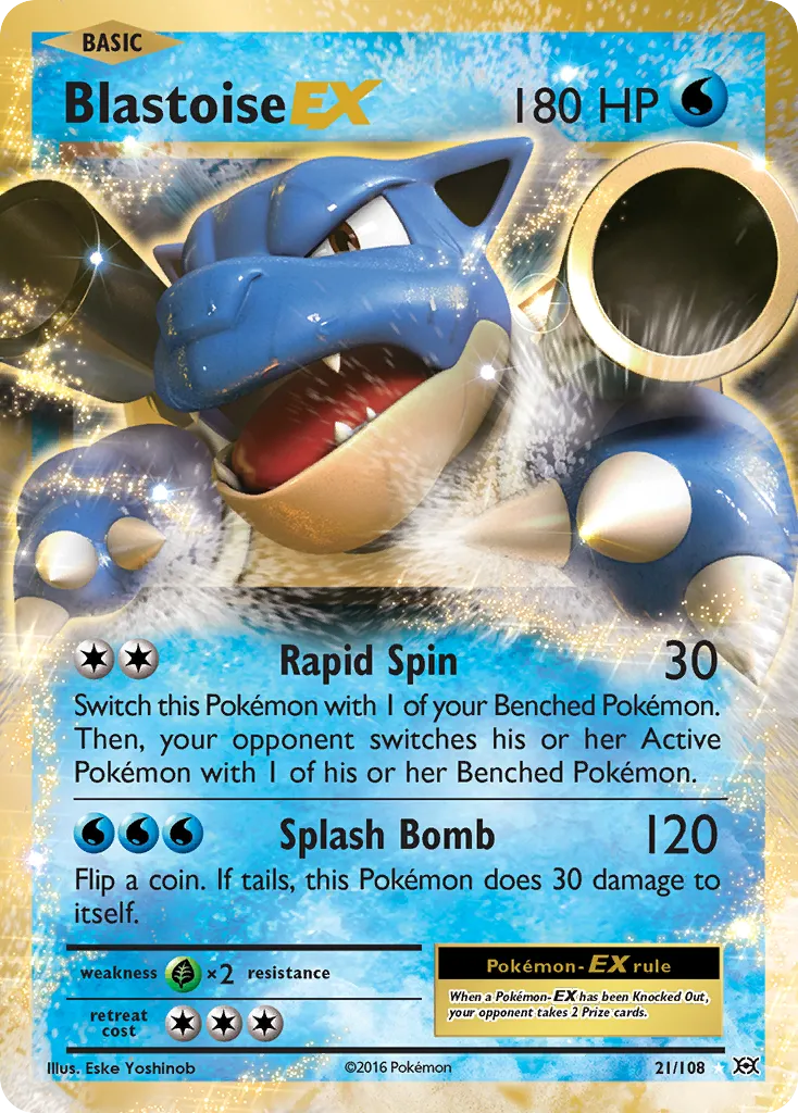 Blastoise EX — XY - Evolutions — Pokemon