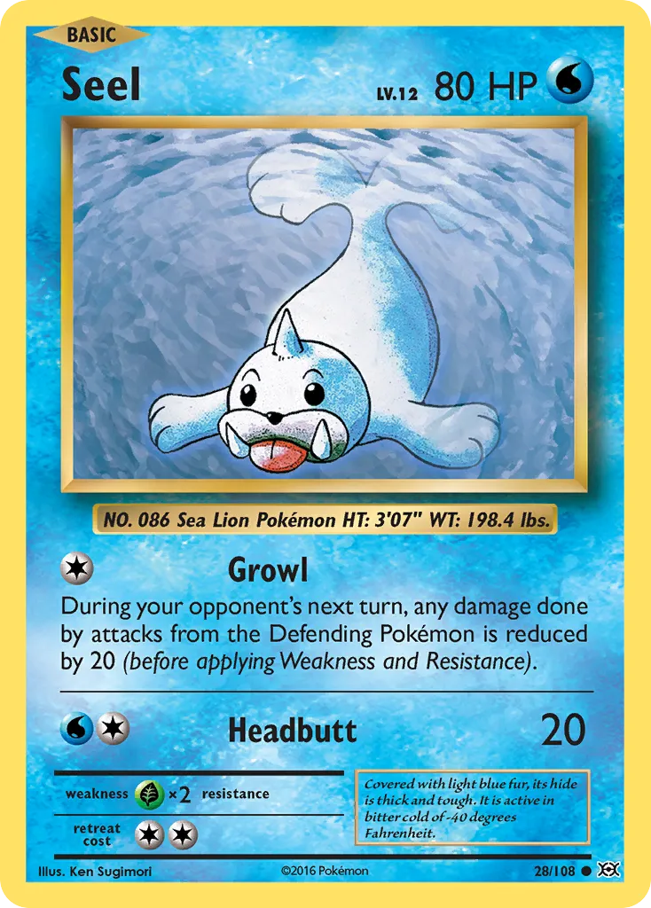 Seel — XY - Evolutions — Pokémon