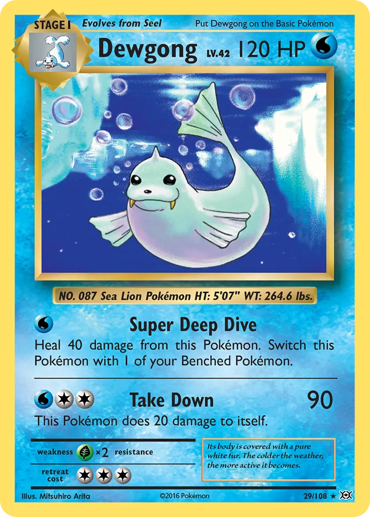 Dewgong — XY - Evolutions — Pokémon