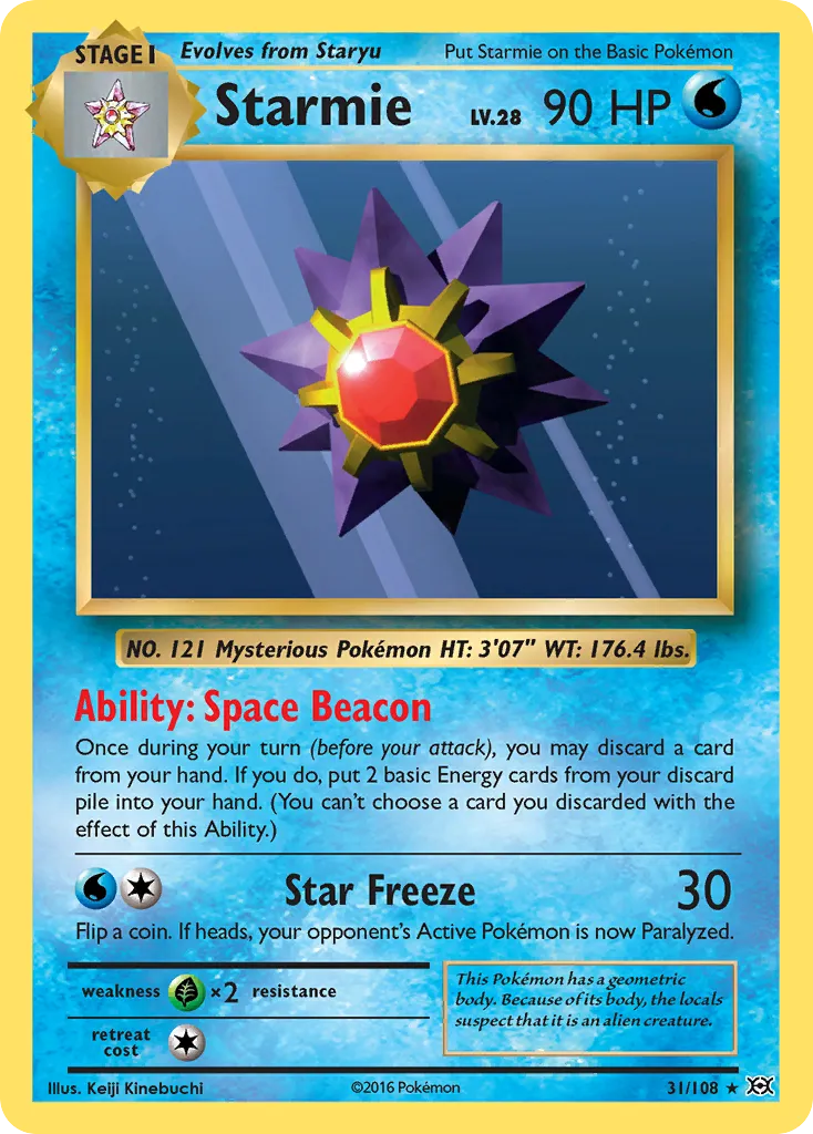 Starmie — XY - Evolutions — Pokémon