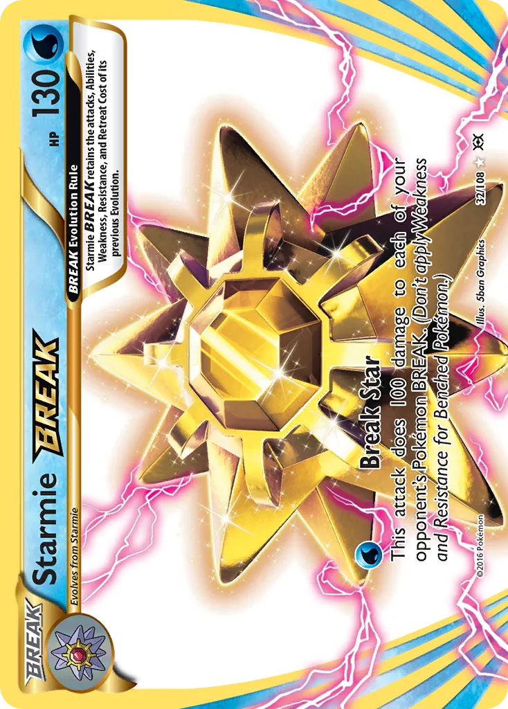 Starmie BREAK — XY - Evolutions — Pokémon