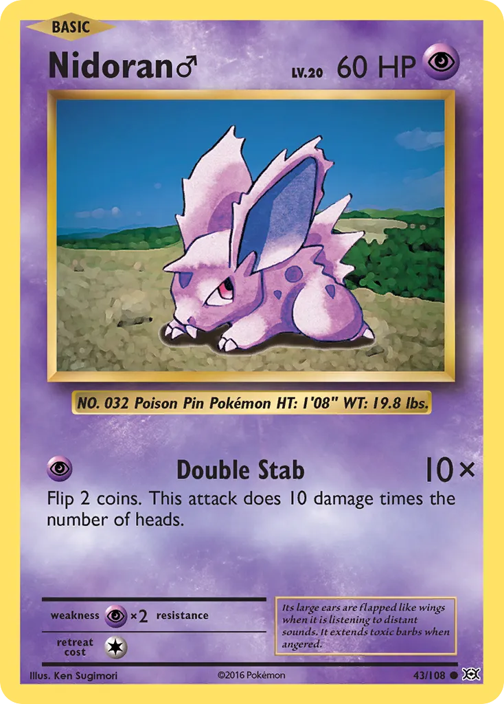 Nidoran M — XY - Evolutions — Pokémon
