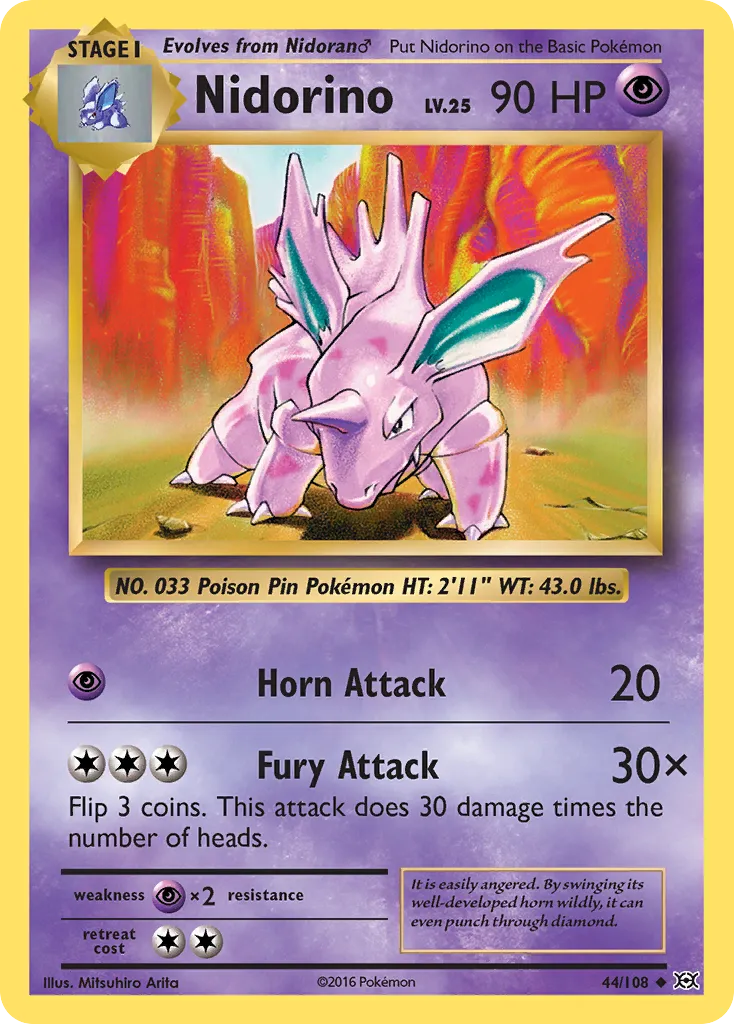 Nidorino — XY - Evolutions — Pokémon