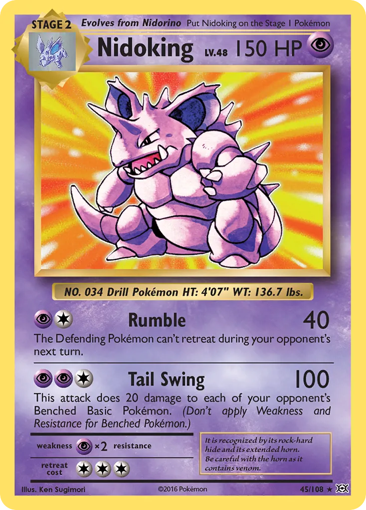 Nidoking — XY - Evolutions — Pokémon