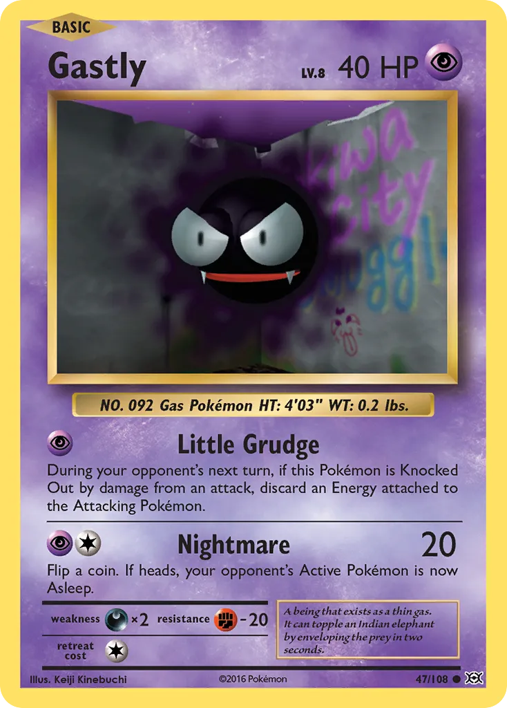 Gastly — XY - Evolutions — Pokemon