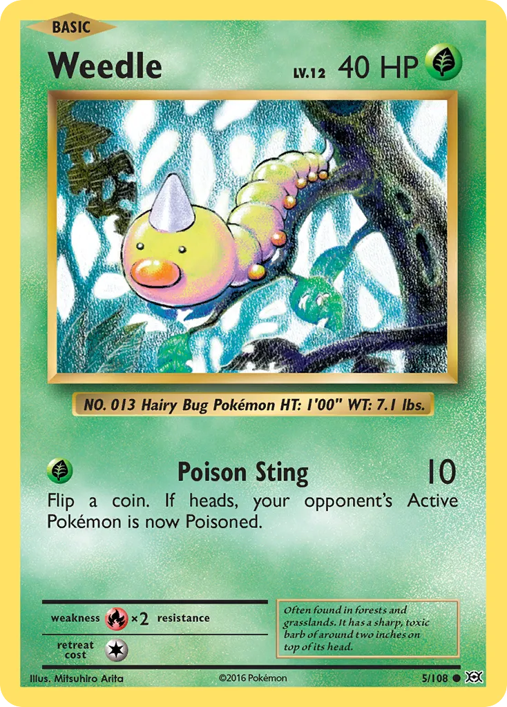 Weedle — XY - Evolutions — Pokémon