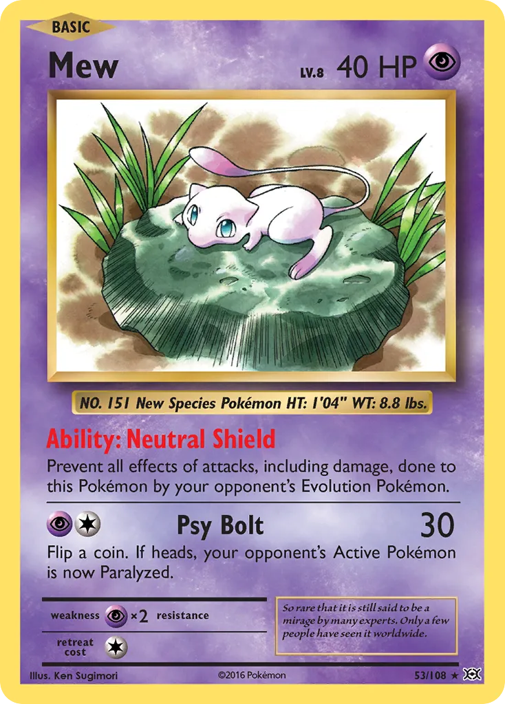 Mew — XY - Evolutions — Pokemon