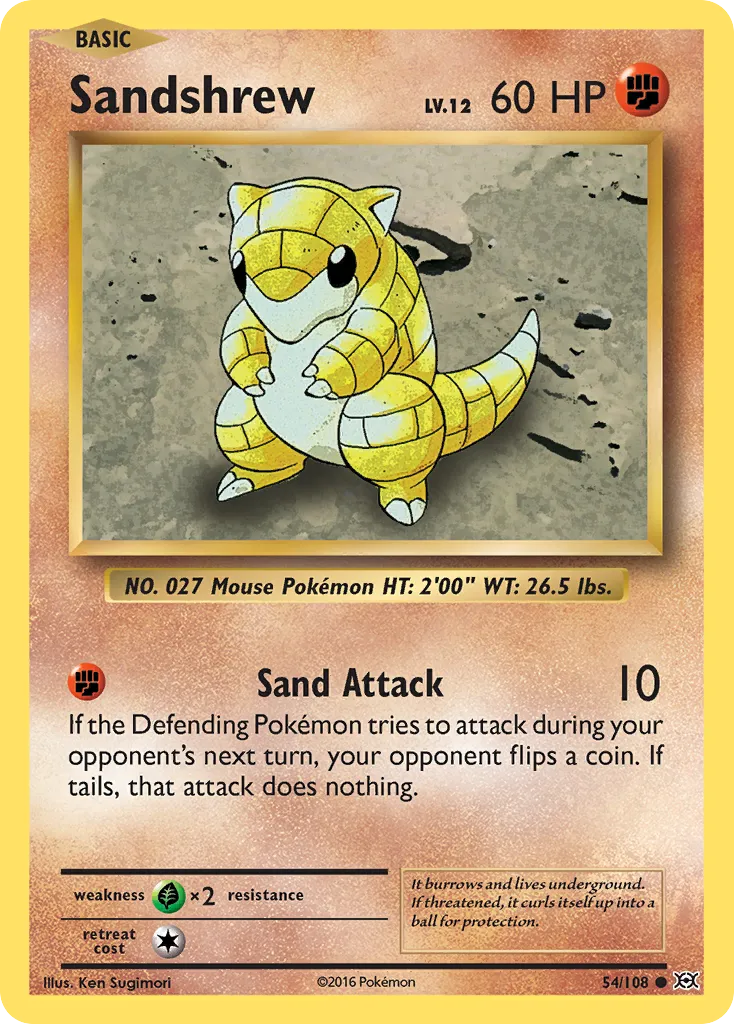 Sandshrew — XY - Evolutions — Pokémon