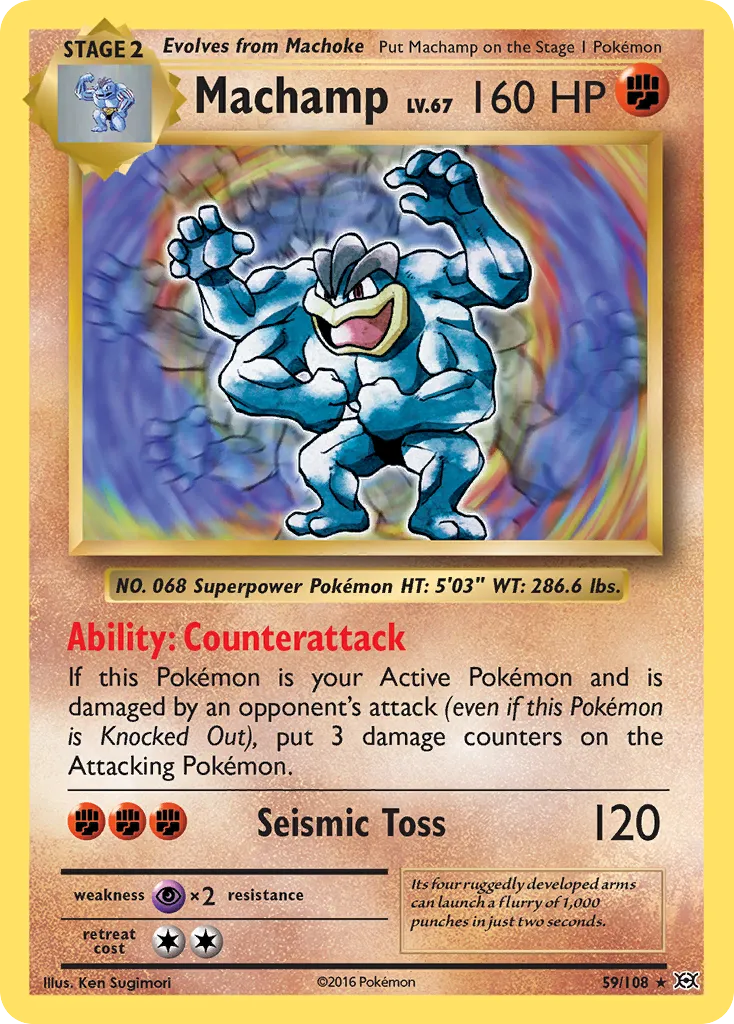 Machamp — XY - Evolutions — Pokémon
