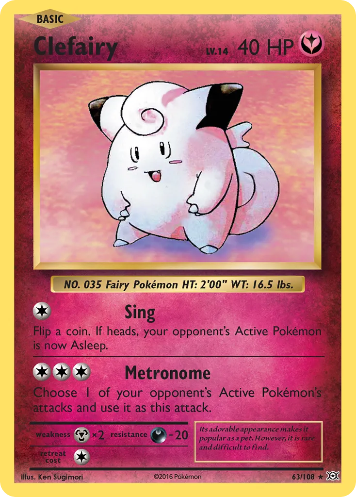 Clefairy — XY - Evolutions — Pokémon