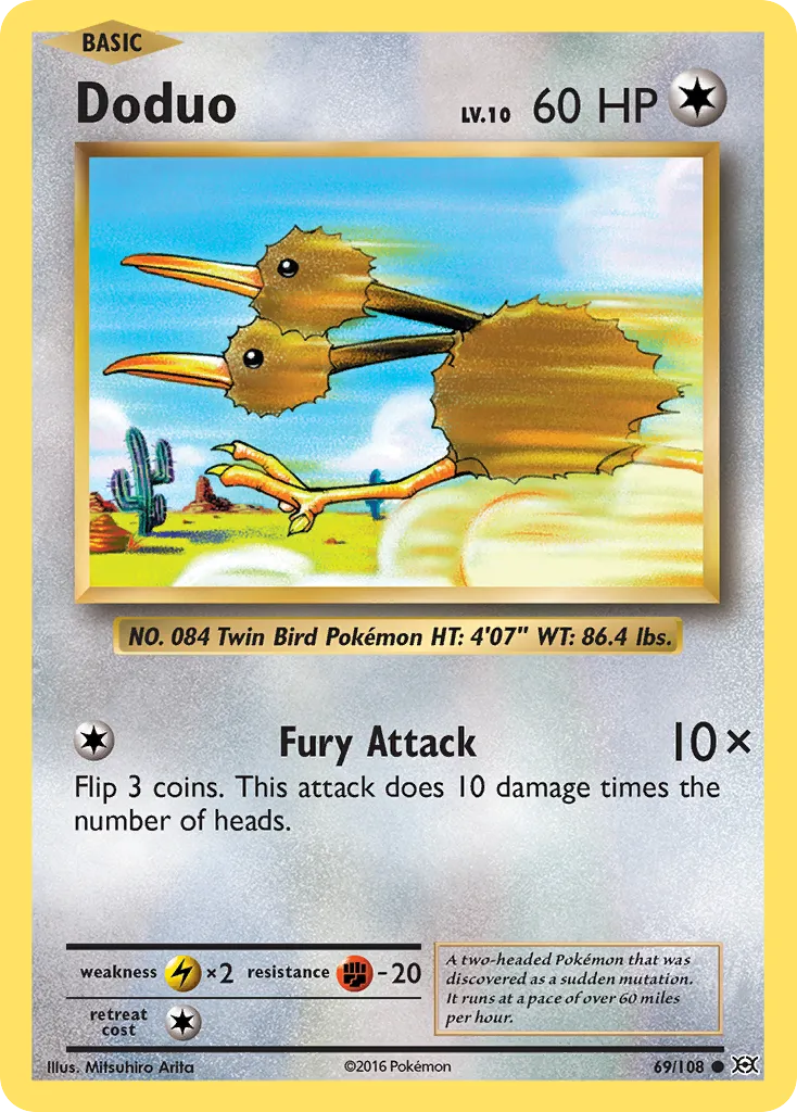 Doduo — XY - Evolutions — Pokémon