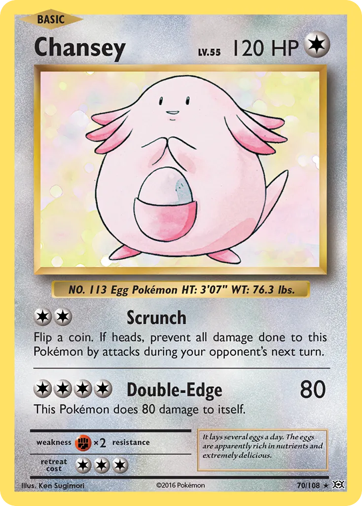 Chansey — XY - Evolutions — Pokemon