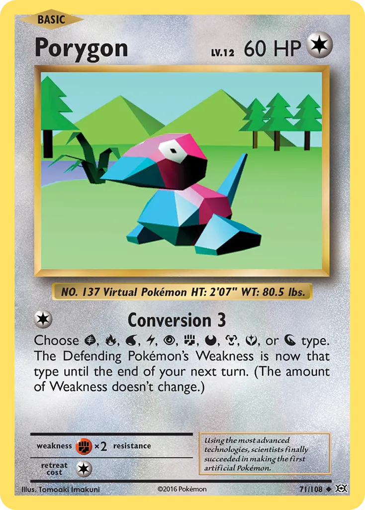 Porygon — XY - Evolutions — Pokémon