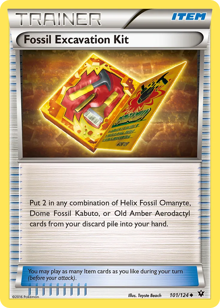 Fossil Excavation Kit — XY - Fates Collide — Pokemon
