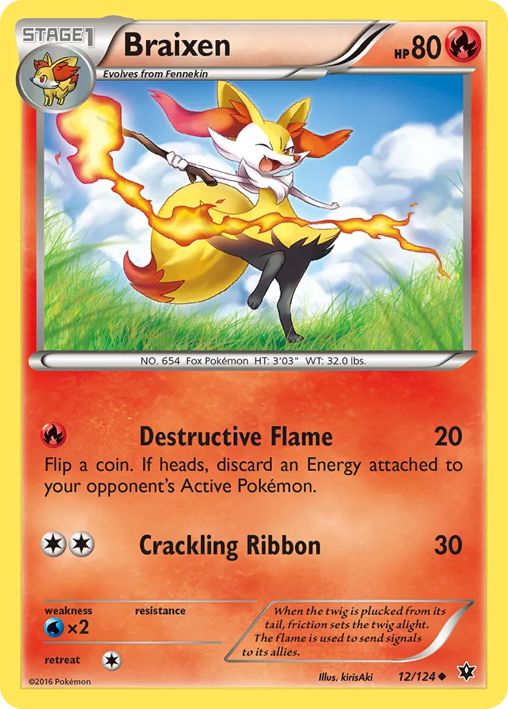 Braixen — XY - Fates Collide — Pokémon
