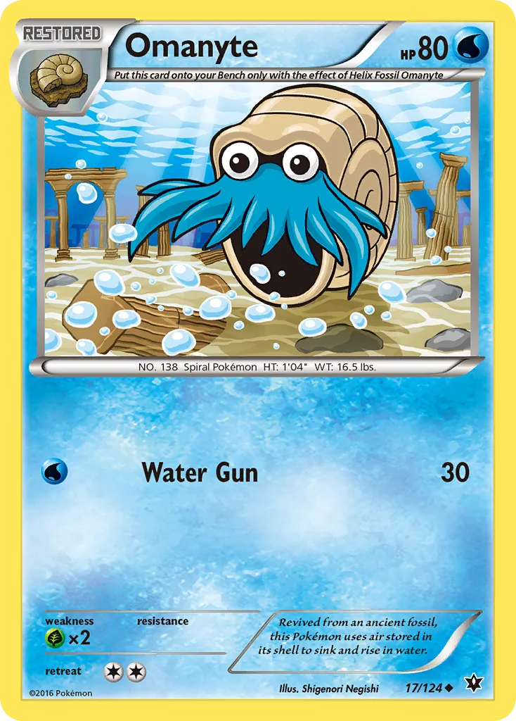 Omanyte — XY - Fates Collide — Pokémon