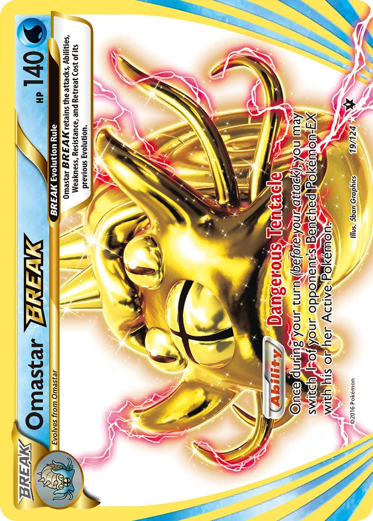 Omastar BREAK — XY - Fates Collide — Pokemon