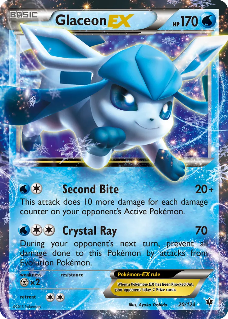 Glaceon EX — XY - Fates Collide — Pokémon
