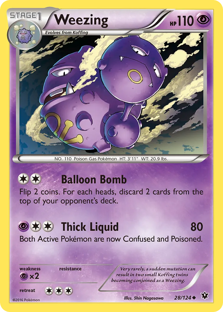 Weezing — XY - Fates Collide — Pokémon