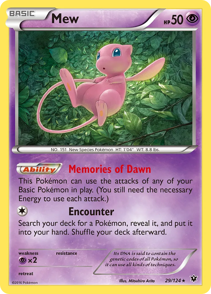 Mew from XY - Fates Collide - Pokemon