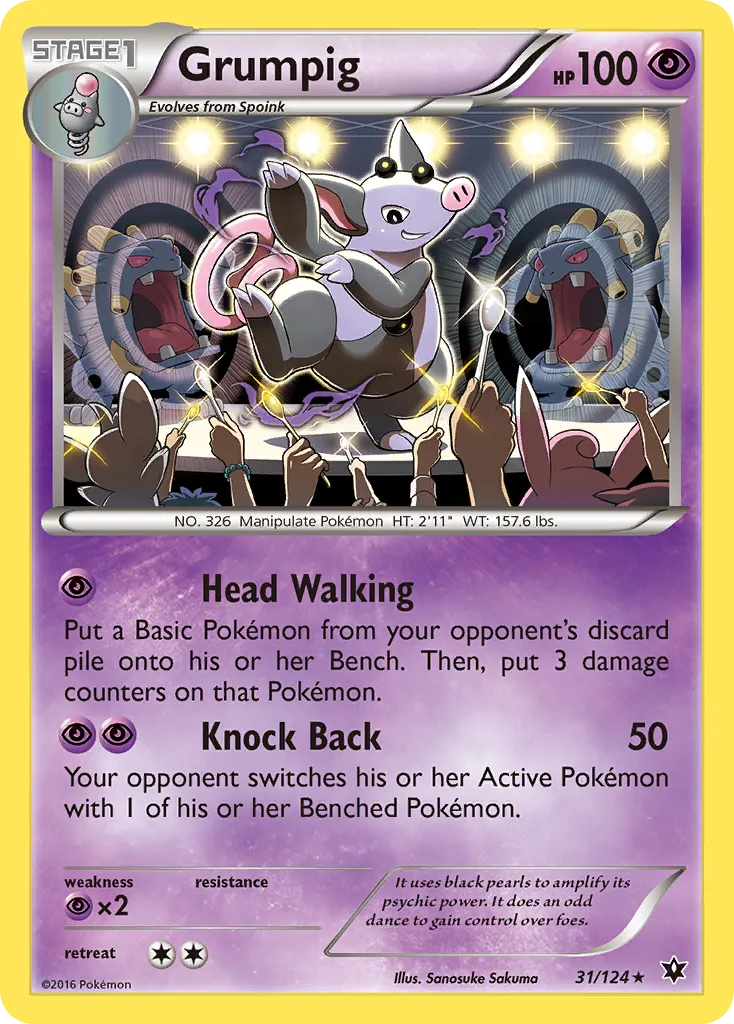 Grumpig — XY - Fates Collide — Pokémon