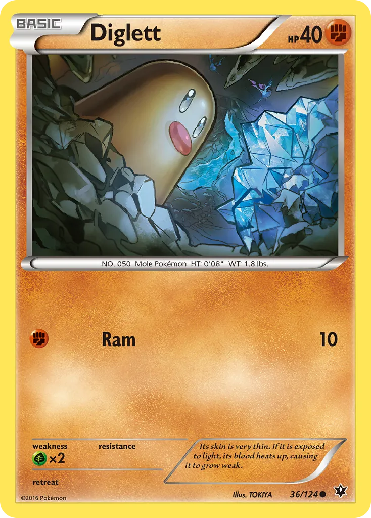 Diglett — XY - Fates Collide — Pokémon