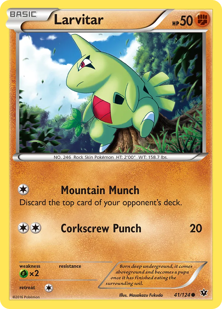 Larvitar — XY - Fates Collide — Pokémon