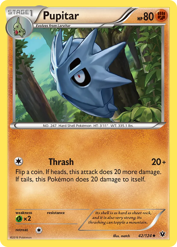 Pupitar — XY - Fates Collide — Pokémon
